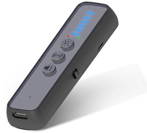 Defensor Tech Z-1 - Detector profesional anti espía y microespía - Escáner para cámaras ocultas y localizador GPS para coche - Detección de frecuencia inalámbrica 5G y escaneo láser (Defensor Tech Z-1