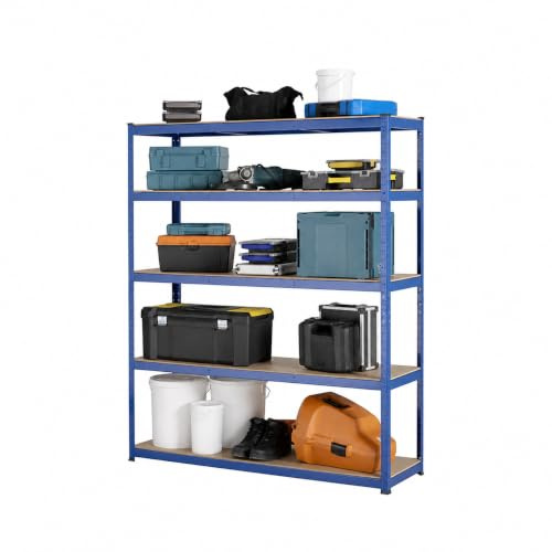 Racking Solutions Heavy Duty Garage Racking 275KG UDL Per Shelf 5 Shelves (1800mm High x 1500mm Wide x 450mm Deep)