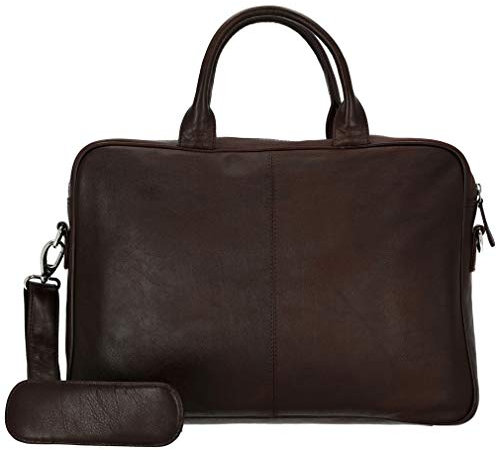 Dermata Aktentasche Leder 39 cm Laptopfach