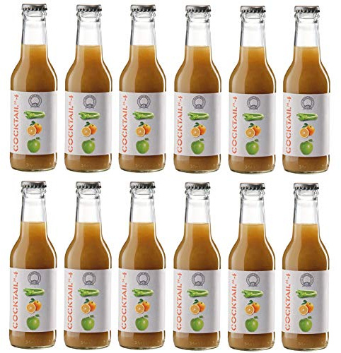 Mariangela Prunotto - Una Delizia Albese - Frutticultori in Alba dal 1863 Azienda Agricola - Cocktail 4 (arance, Mela E Sedano) 200 Ml - 12 Confezioni Da 200 Ml (12x200ml), Originale