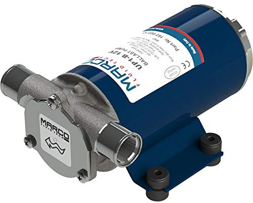 Marco UP1-B Pumpe für Ballast Tank mit Nitrilgummi Impeller 24V 45 l/min 16200313 Transferpumpe Bootspumpe für Kielraum- und Grauwasser-Entleerung