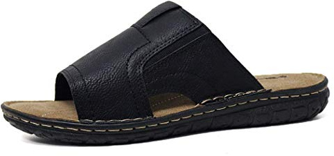 Mens Sandals Memory Foam Touch Fastening Open Toe Flip Flop Mules Summer Shoes