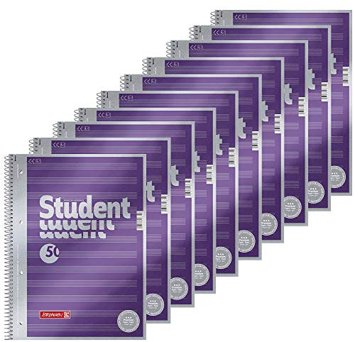 Brunnen 1067144 Collegeblock Student Premium Notenlineatur, A4, 90 g/m², 50 Blatt (10 Blöcke A4, Notenlineatur)