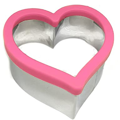 Cookie Sandwich Cutter Kitchen Gadgets Childrens Baking Set Shapes for Kids Cookies Pastry Dough Cake Biscuit Pancake Food Stainless Steel Mould Cutters Equipment Gifts (Heart)
