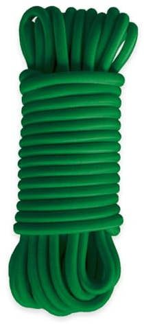 Cuerda elástica Verde 15 Metros - Calidad Profesional TECPLAST 9SW - Cable elástico - Diámetro 9 mm