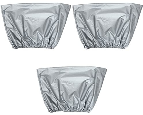 Cabilock 3pièces Housse De Pour Climatisation Extérieure Résistante Aux Intempéries Corrosion Couverture Anti-poussière Pour Appareil Inactif Petite