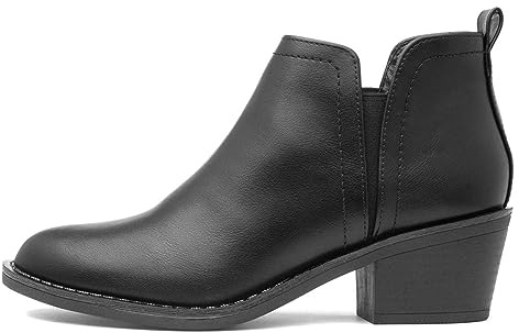 Rocket Dog York Polyurethane Women's Black Heeled Ankle Boots - UK 6