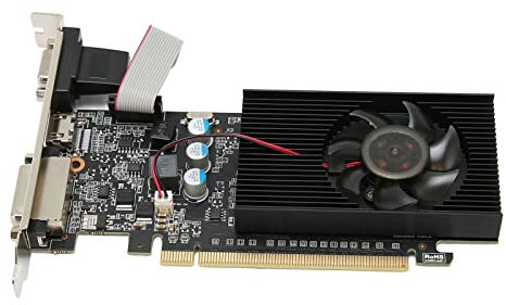 ciciglow GT610 Graphics Card, 1GB DDR3 64 Bit PCI Express 2.0 Computer Graphics Card 810MHz 1000MHz Support DVI VGA HDMI (GT610 1GD3 64BIT)