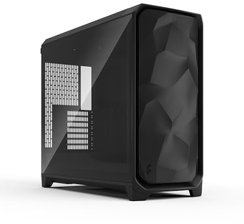 Fractal Design Meshify 3 XL Black TG Light Tint PC Case - Spacious Computer Case with Enhanced Airflow