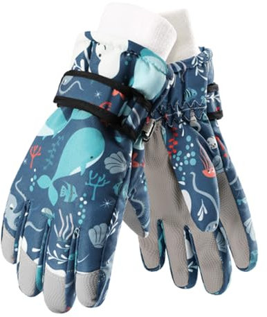 Aznever Schneehandschuhe für Jungen, Winterhandschuhe für Kinder | wasserdichte Fäustlinge Snowboardhandschuhe,Winterhandschuhe, Snowboardhandschuhe, Winddicht, warme Winterhandschuhe für Skifahren,