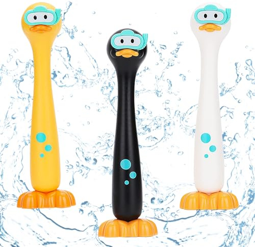 Tauchspielzeug, 3 Stück Tauchringe für Kinder, Unterwasser Tauchen Set | Schwimmbad Spielzeug, Tauchspielzeug Tauchtiere, Tauchstäbe Tauchringe für Kinder für Unterwasserspiel & Tauchtraining
