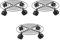Vixzoid 3 rotelle per piante rotonde da 27 cm, per esterni, con ruote, con 4 ruote girevoli a 360°, per interni, esterni, casa e giardino, portata 30 kg