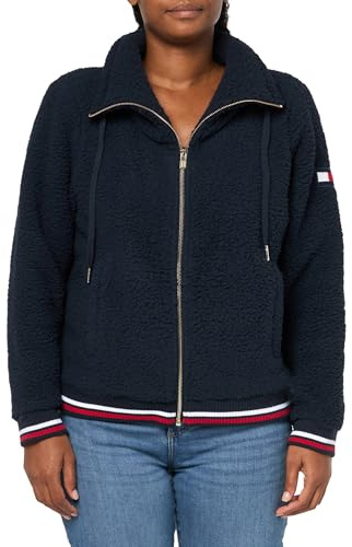 Tommy Hilfiger Sherpabomber för kvinnor, Himmelens kapten (Sky Captain), XL