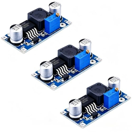 VISSQH 3 Pezzi Modulo Convertitore Boost DC 3.0-30V a 5-35V Scheda Tensione Uscita Regolabile per Fai da Te