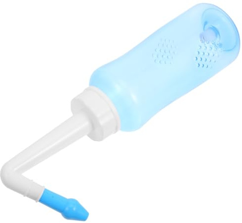Beavorty Pot de Lavage de Nez 300ml en Pp pour Adultes et Garçon et Filles, Kit D'irrigation des Sinus Polyvalent Valve Manuelle pour Soulager Problèmes Nasaux