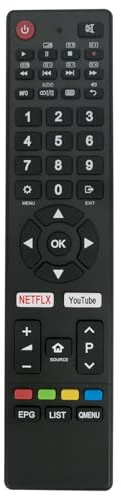 GCBLTV6EA-C4 Fernbedienung Kompatibel mit Chiq TV U43Q5T U49G6000 U50Q5T | U55G6000 U55Q5T U65Q5T UHD50E6000ISN U58G5500 U65G5500 L32G4000 UHD55E6000ISX2 LED40E5000ISN U55E6000