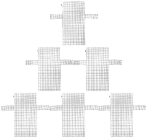 DIYEAH 6pezzi Pannelli Rete Per Materiale Plastica Per Creazioni Artigianali Accessori Borse e Ricamo Lavori Maglia e Uncinetto