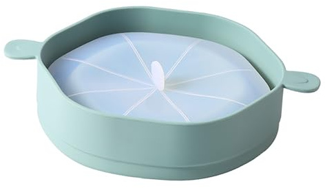 Popcorn Mikrovågskål, Mikrovågsugn Popcorn Maker Silikon Mikrovågsugn Popper Fällbar Skål med Lockhandtag Popper Diskmaskin Säker