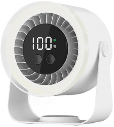 Genérico Ventilatore da scrivania silenzioso | Ventilatore silenzioso ad aria fresca con 10 velocità, ricarica USB a basso consumo e basso rumore per camera da, negozio, asilo, camper e cucina