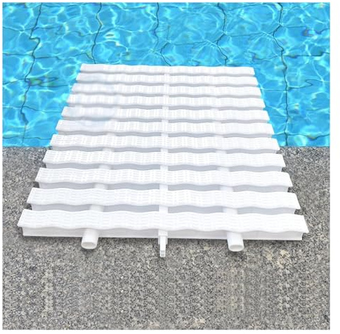 Swimming Pool Drainage Grate, Heavy-Duty Gutter Grille for Driveways, Patios & Decks, 10 Pieces (25x100cm) - Superior Water Management Solution
