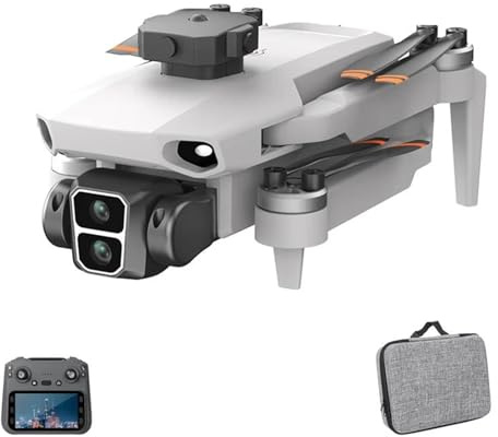 LKHLTBF Blanc,Quad Battery,Drone Professionnel GPS l106-1 avec caméra HD 4k, télécommande, wi-FI 5g, 3 km, EIS, évitement d'obstacles, FPV, quadricoptère sans balais