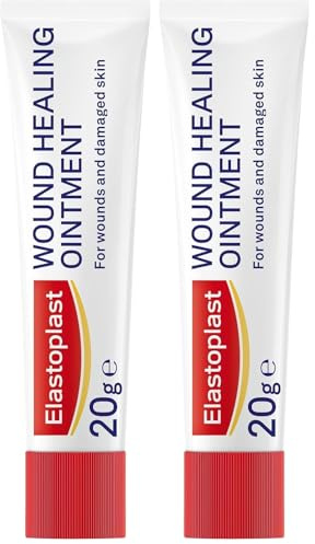 Elastoplast Wound Healing Ointment (20g), Skin-Friendly Wound Cream Supports the Healing of Wounds and Damaged Skin and Reduces the Likelihood of Scarring (Pack of 2)