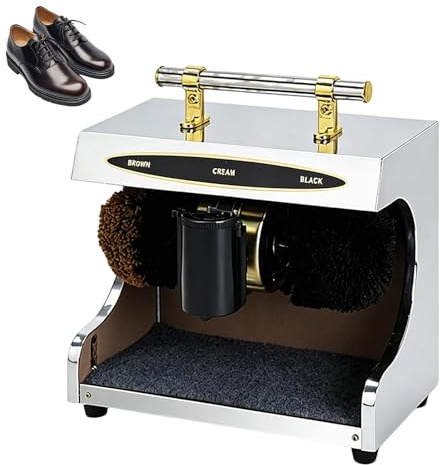 Macchina lustrascarpe elettrica, macchina per pulire scarpe a induzione orizzontale automatica, pulizia senza sforzo per famiglia, hotel, banca e uso commerciale