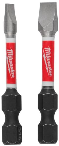 Milwaukee Accessory 48-32-4920 No8/No10 Bit Power Slotted (2 Pack)