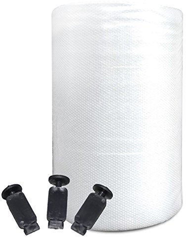 Elixir Gardens Greenhouse 10mm Bubble Insulation Wrap (from 2m to 60m) | 750mm Wide Triple Laminated UV Resistant + 6 FREE Fix Clips | 5m