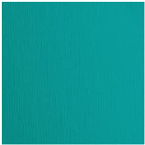 Vaessen Creative Florence Cardstock Papier, Blau, 216 Gramm/m², Quadratisch, 30,5 x 30,5 cm, 20 Stück, Textur, für Scrapbooking, Kartenherstellung, Stanzen und andere Papierbasteleien