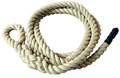 Fitrope - Gym Climbing Rope – 24mm Synthetic Gym Rope with Soft Eye 4m