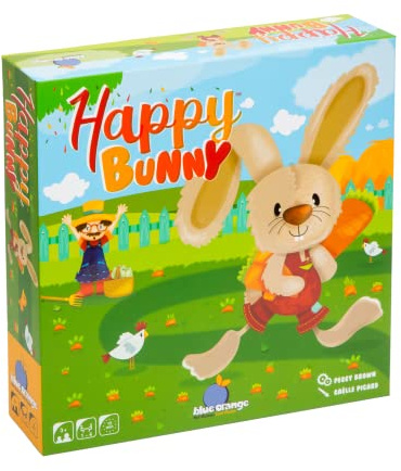 Asmodee | Blue Orange | Happy Bunny | Kinderspiel | Brettspiel | 1-4 Spieler | Ab 3+ Jahren | 15+ Minuten | Deutsch | Mehrsprachig