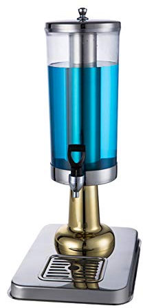 MSQL Dispensador de Cerveza, Acero Inoxidable Beer Tower Dispensador de Bebidas, refrigerador y Aislamiento, Accesorios de Barra para el hogar - 3L,Gold,A