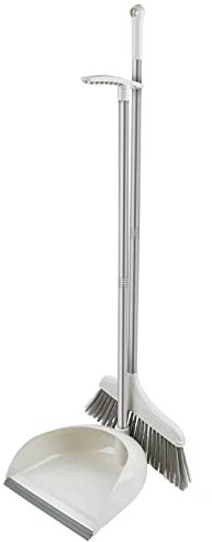 Roellgs Kit con scopa e paletta verticale, manico lungo, combinazione per la pulizia della casa