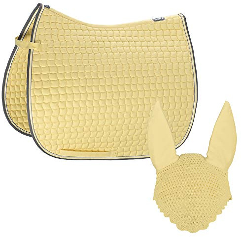 Eskadron Set Basic Cotton Schabracke mit Fliegenohren in Banana