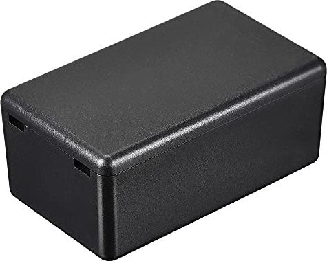 sourcing map Mini-Abzweigdose, staubdicht, 60 x 36 x 25 mm, ABS, für elektrische Projekte, Schwarz, 3 Stück