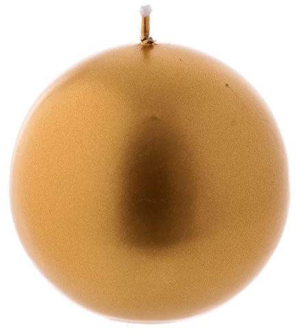 Holyart Bougie de Noël sphère Or Ceralacca diam. 8 cm