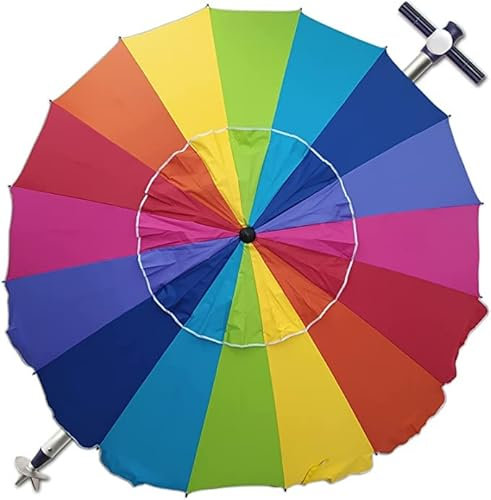 Pincho Ombrellone da spiaggia antivento, 200 cm, tetto di ventilazione, protezione UV 50, materiali di qualità, tubo in alluminio, 16 aste in fibra di vetro, inclusa borsa per il trasporto