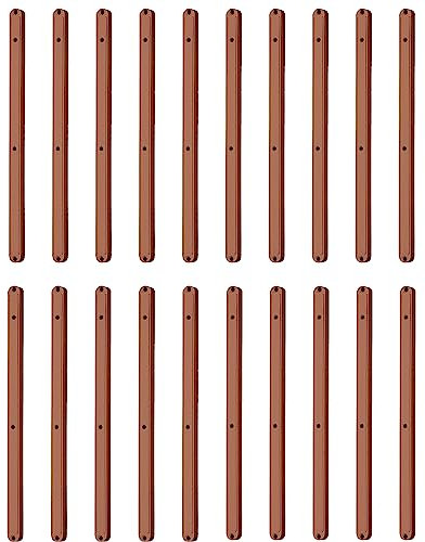 BBTISG 10 Pares de Rieles de PláStico para Cajones, Corredores de PláStico para Cajones Rieles de Armario de Cocina Dormitorio en Cajones Ranurados (235 mm, marrón)