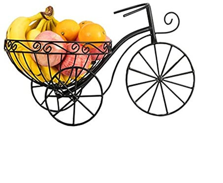 OUSIKA Ciotola for cesto di frutta Ciotola for frutta creativa in ferro battuto Cesto di frutta for bicicletta for soggiorno Decorazione desktop Decorativo for tavolo Piatti