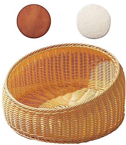 Rattan Katzennest Vier Jahreszeiten Universal Offenes Katzenhaus Katzenbett Sommer Katze Cooles Nest Handgewebte Katze Liefert