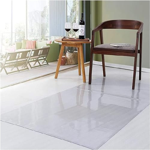 Bürostuhlmatte Für Teppichböden Rechteck-computerspiele Fußmatten Aus Kunststoff Rollender Schreibtisch An Teppiche Mit Niedrigem Und Mittlerem Flor Ohne Eisst(Size:80x150cm/31.2x58.5in,Color:Löschen)
