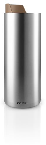 Eva Solo | Urban To Go Becher 12oz Mocca | Doppelwandiger Thermobecher mit Vakuum | Dänisches Design und Funktionalität | Mokka