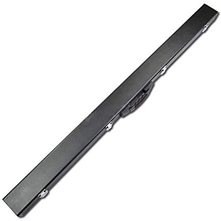 ULDHXAVW Pool-Koffer, 3/4 Leder schwarz rechtwinklig Pu englische Geteilte Snooker-Box