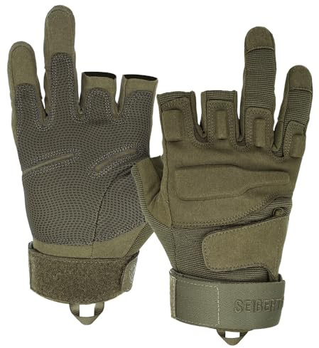 Seibertron Damen Herren S.O.L.A.G Handschuhe taktisch Vollfinger Militär Kampf Armee für Airsoft Militär Paintball Schießen Und Other Outdoor Activities Handschuhe Schwarz