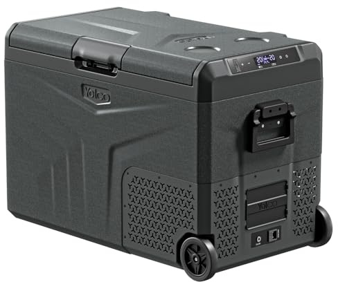 Yolco TCX60 Kompressor Kühlbox 50-60L - Dual Zone 12/24V & 100-240V | Auto Kühschrank mit Bluetooth - ideal für Camping Wohnmobil LKW und Boot