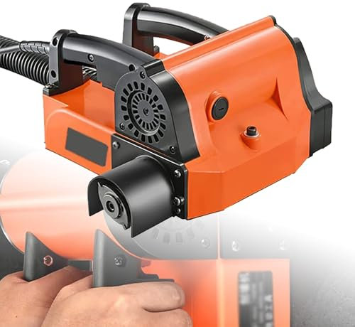 Raschietto elettrico for pareti, piallatrice elettrica for pareti, 1680 W - 4000 giri/min, piallatrice for pareti a doppio manico, larghezza 50 mm, profondità 1-4 mm, con tubo flessibile for vuoto