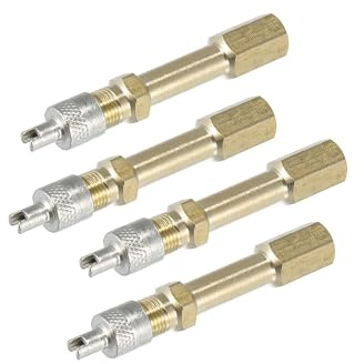 INFINAUTO 4 Stück 50 mm Auto-Reifenventil-Schaft, Luftpumpen-Verlängerungsadapter, stilvolles Design