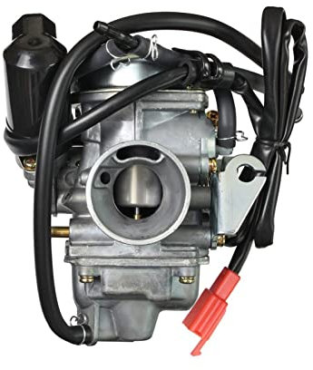 LGLDAMUHX Carburateur Carb Motos 24mm pour Carburateur PD24J Starter Électrique pour GY6 pour Scooter 125cc 150cc pour 4 Temps Moteur Carburetor(C)