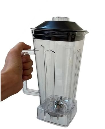 Bvhklxseb Vaso de licuadora (Incluye Cuchilla y Tapa) Compatible con BioloMix 3HP 2200W, licuadora de Alta Resistencia for Batidos de Hielo, Accesorios y Piezas